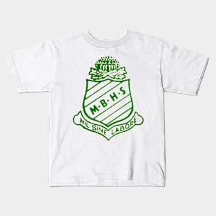 MAROUBRA BAY HIGH SCHOOL GREEN & GOLD SCHOOL COLOURS DESIGN Kids T-Shirt